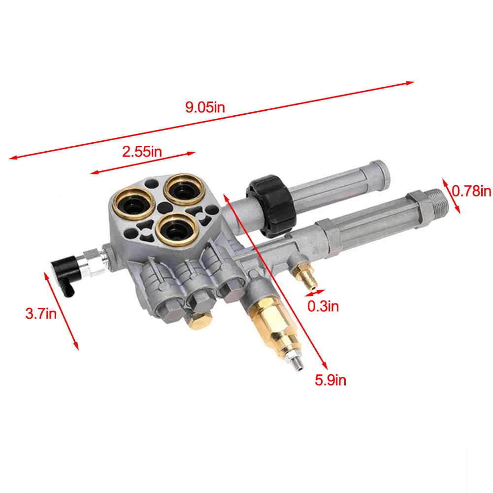 High-Pressure Washer Pump Head Assembly for AR43361 For SRMW2.3G28 For SRMW2.4G28 Optimized for Thermal Management