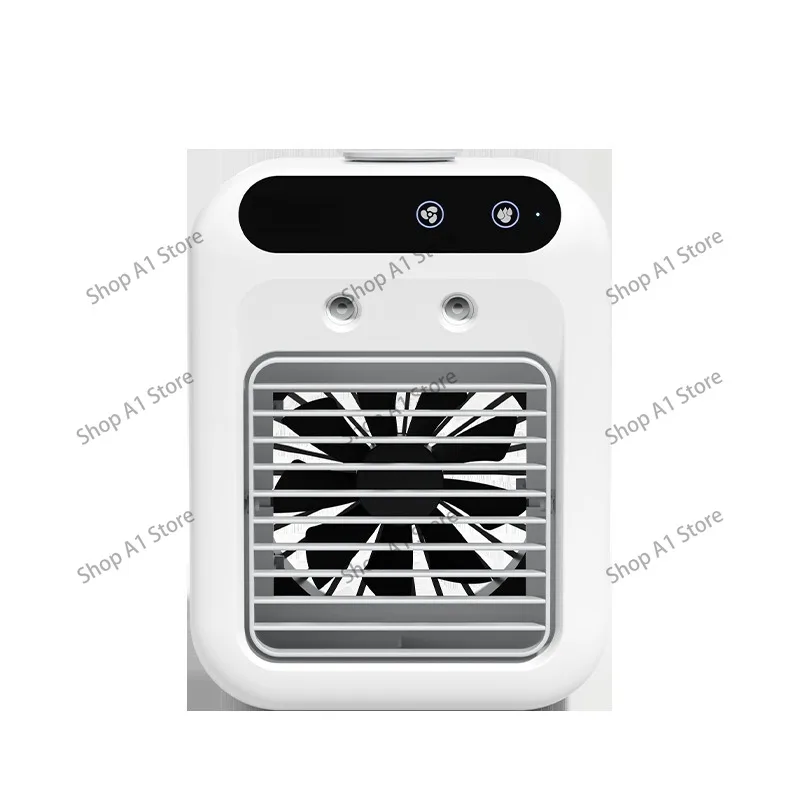 USB Desktop Cooling Fan, Mini Spray Humidifier Air Cooler, Portable Ice Cooling Air Conditioner Fan