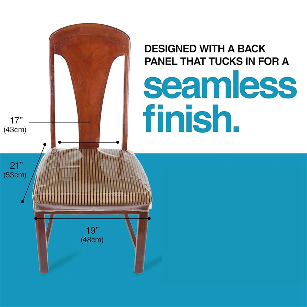 새로운 플라스틱 의자 커버, 식사 의자용 플라스틱 시트 커버, 의자 보호대, 비닐, 쿠션용 방수, 고양이 4팩