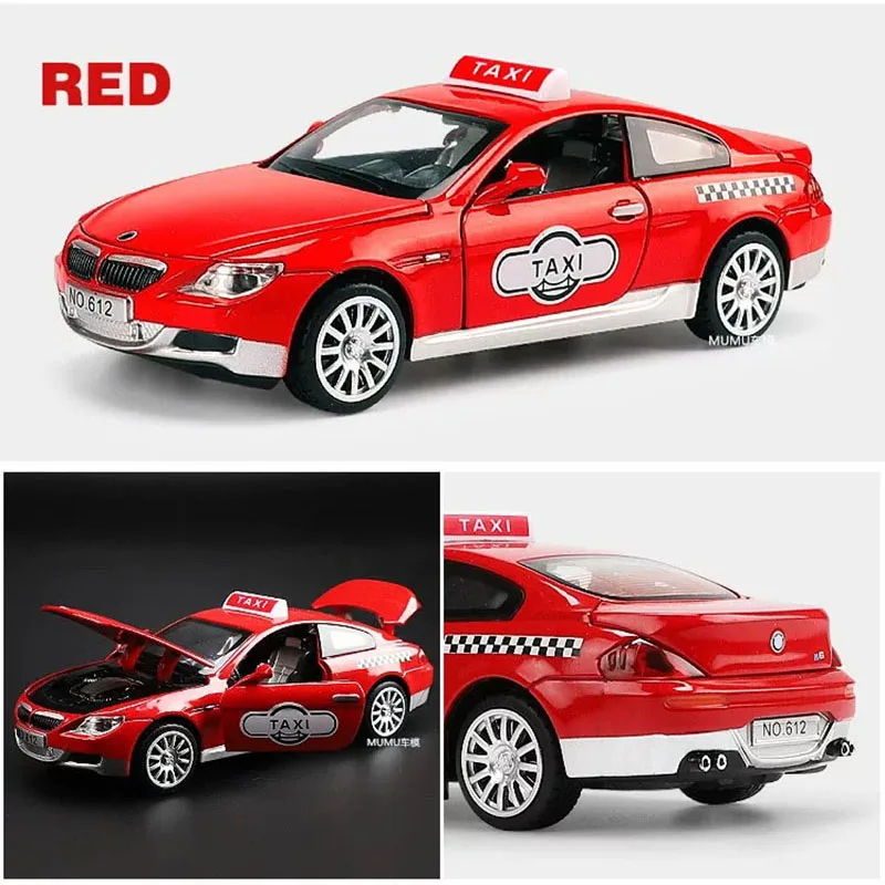 

Diecast 1/32 M6 Taxi Series Alloy Simulation Car Model Static Collection Decorated Holiday Gifts Toys Souvenir Gift
