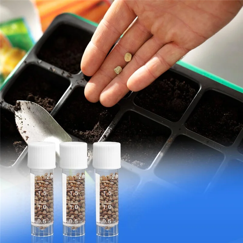 

B87B-2 Ml Graduated Lab Plastic Vials 120Pcs Test Tubes With Cap For Frozen Educational School For Laboratory Use