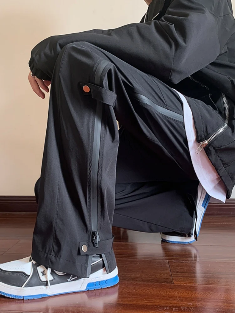 

Мужские повседневные брюки American Sle для активного отдыха, водонепроницаемые, осенние, модные, прямого кроя, устойчивые к сминанию, молодежные, в стиле High Street