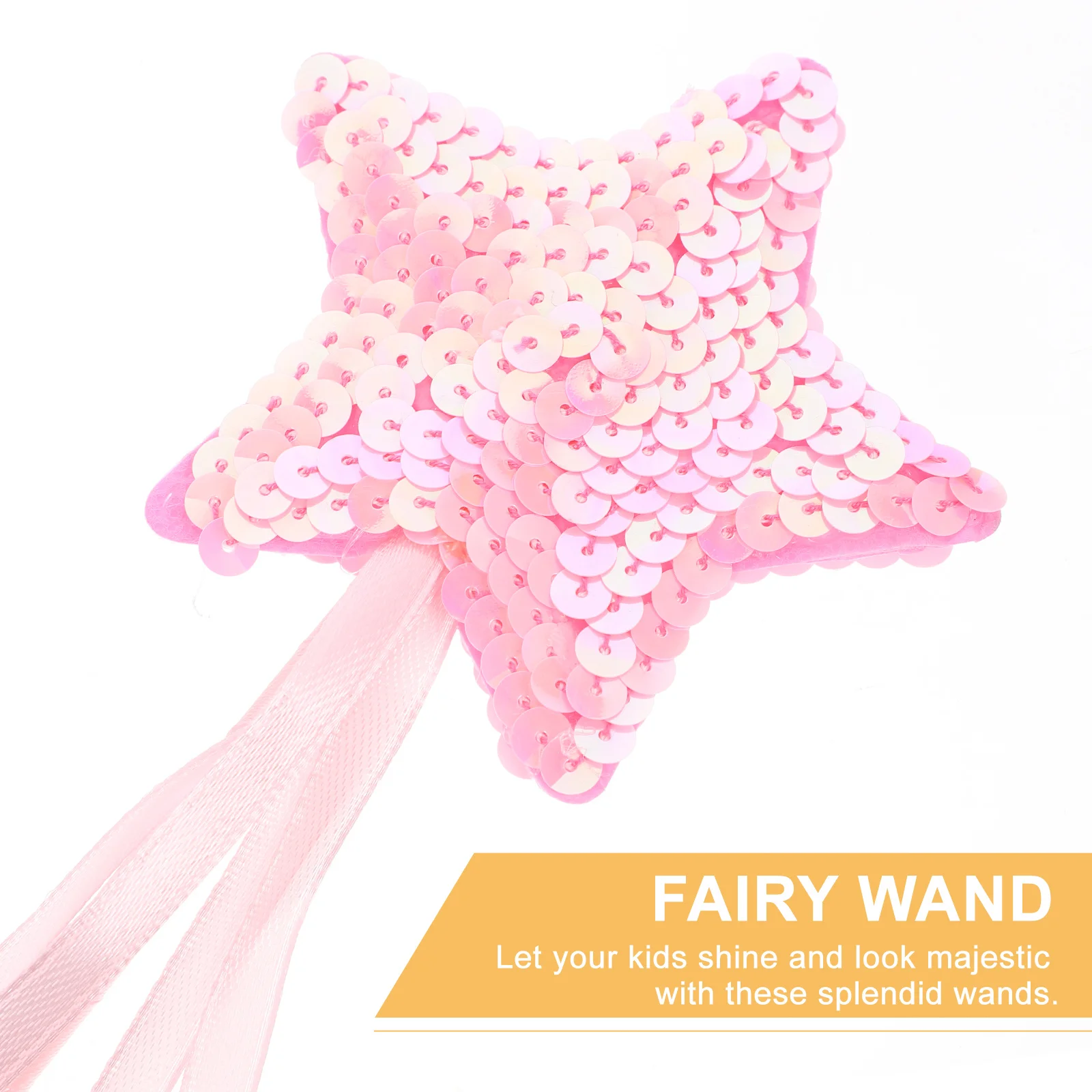 4Pcs Fairy Wands Pentagram Star Shaped Peach Heart Colors Kids Party Supplies Girls Birthday Magical Fairy Sticks