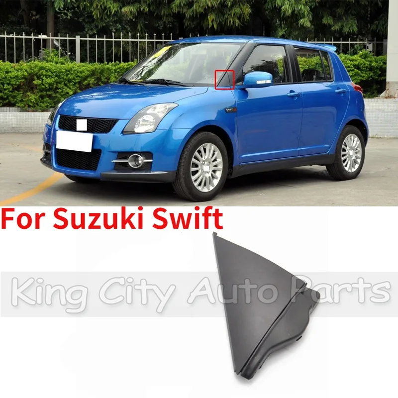 

CAPQX 1 шт. для Suzuki Swift Переднее стекло для автомобиля наружная Треугольная пластина боковое зеркало угловая треугольная панель пластиковая крышка