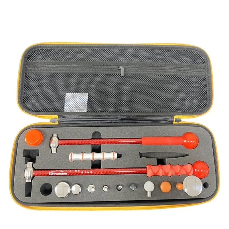 Auto Body Dent Removal Paint less Dent Puller Hail Rods Tool Kit Hail and Door Ding Repair Set with Dent Hammer Tap Down Tool