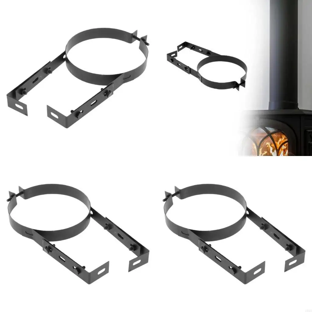

Portable Fireplaces Flue Liners Clamp Multipurpose Chimney Pipe Clamps Pipe Bracket Replacement Chimney Pipe Holder JOMD