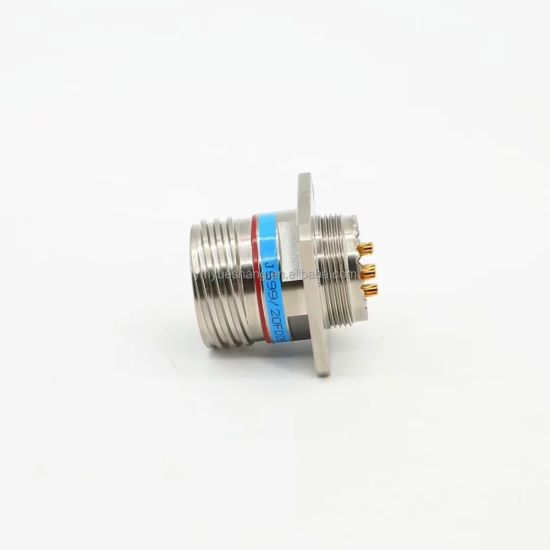 D38999 Aluminum Shell Circular Connector IP67 8 Pin Series II with 5A Gold Pins D38999