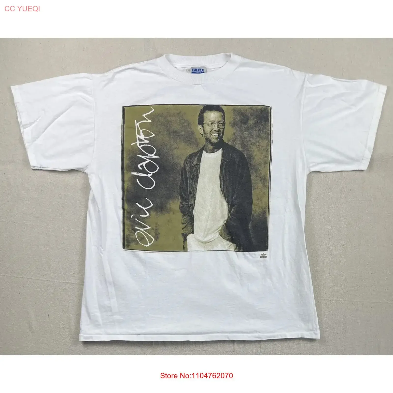 Vtg Eric Clapton T Shirt XL 1995 Tour Yardbirds Cream Derek And The Dominoes 90s vintage Washed Stylish designer clothes Unisex