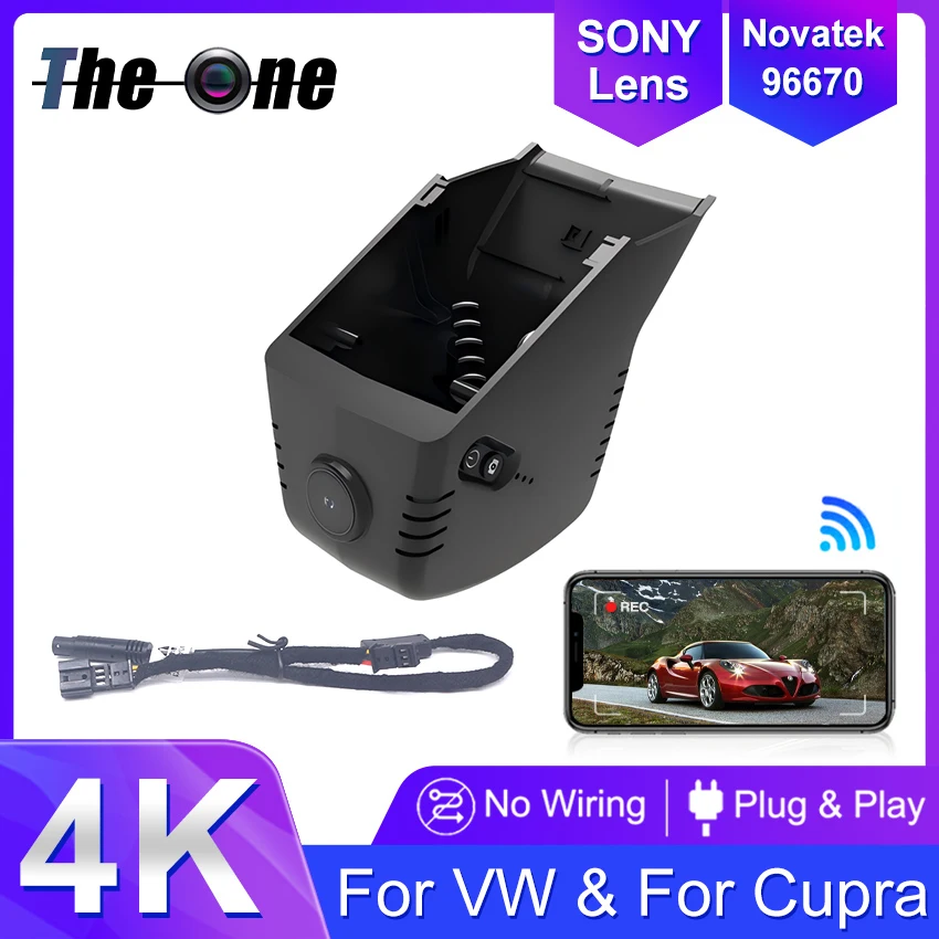 

New! 4K Dash Cam for Volkswagen Tayron 2024-2025 for VW Tiguan MK3 2024 2025, Plug-and-Play Dashcam for Cupra Leon 2025 2026