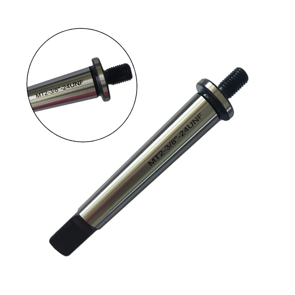 for mt2 to 3/8 24 Threaded Drill Chuck Arbor, Hardened for morse Taper Adapter, Ground, Compatible with Threaded Drill Chucks