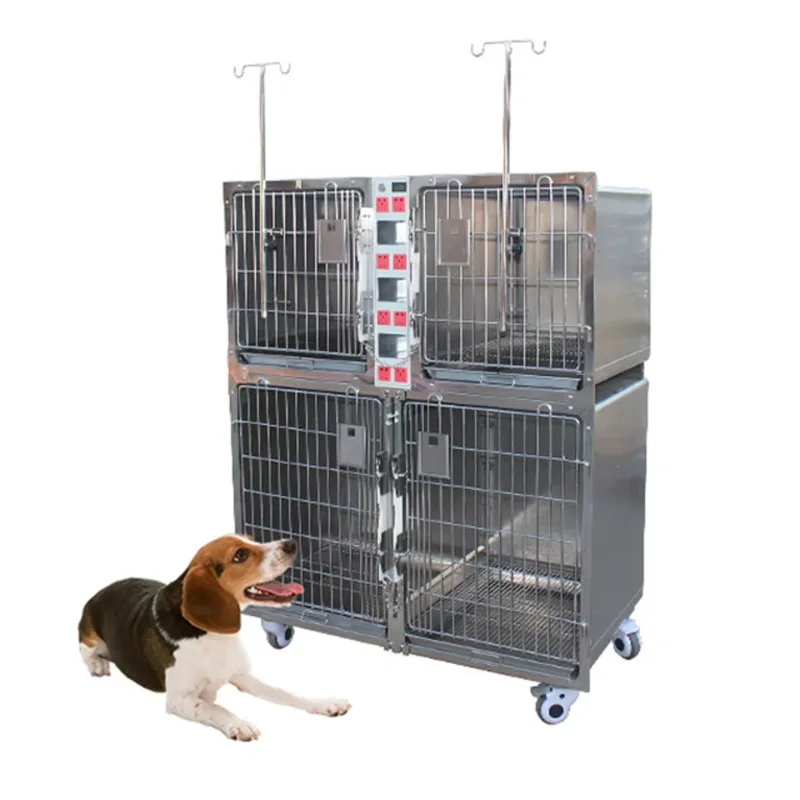 Veterinary Equipment Animal ICU Inpatient Intensive Care Unit Inpatient Pet Cage for Veterinary Clinic Use