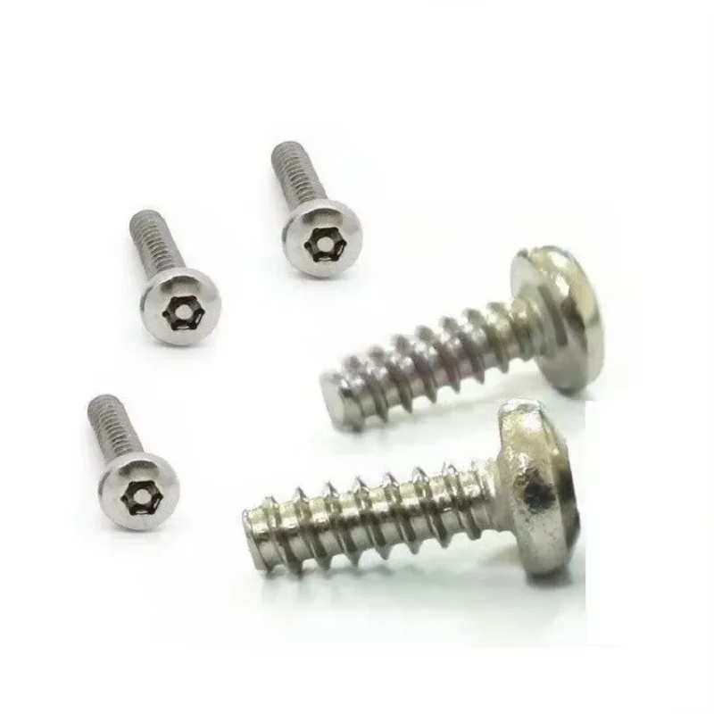 

EIuyHXgo M4x13mm-19mm stainless steel round head hexgonal flat six stars plum anti-theft flat tail self-tapping screws