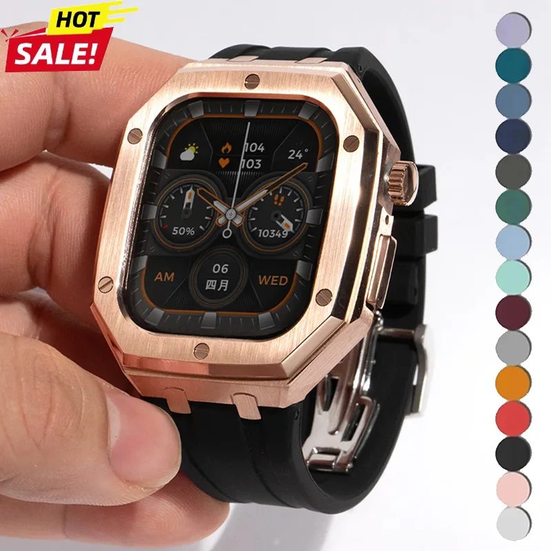 kit-de-modification-de-luxe-pour-apple-watch-11-10-46-mm-bracelet-en-caoutchouc-fluore-boitier-metallique-pour-iwatch-9-8-7-6-5-4-se-44-45-mm
