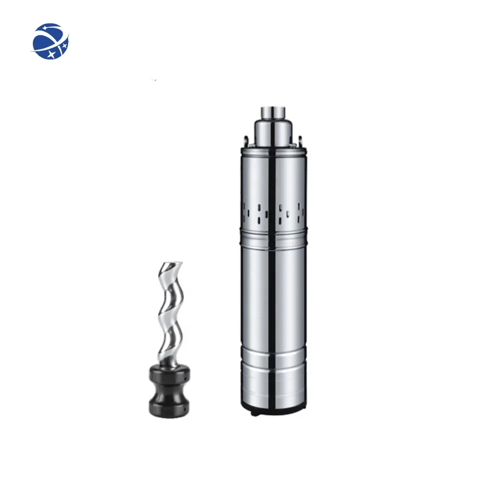 YUNYI Reliable factory 0.5 0.75 hp  water submersible pump   stainless steel screw AC/DC  pump