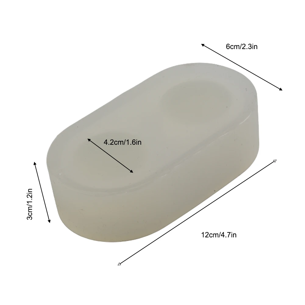 Large Silicone Candle Molds Colorless and Odorless Material with Multiple Hole Options to Create Unique Candle Designs