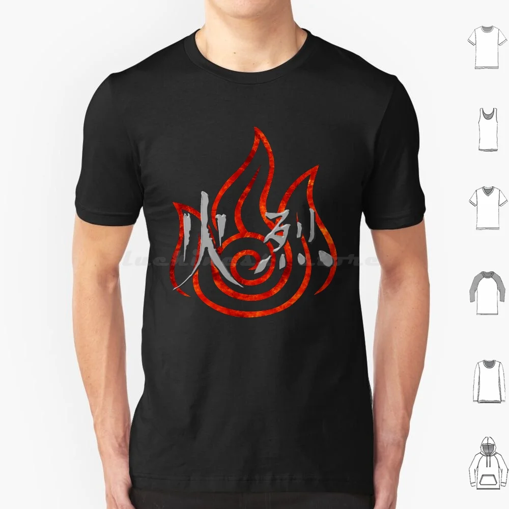 

Футболка Firebending, большой размер, 100% хлопок, Last Airbender The Last Airbender The Last Airbender Legend Korra Air Fire Earth Water