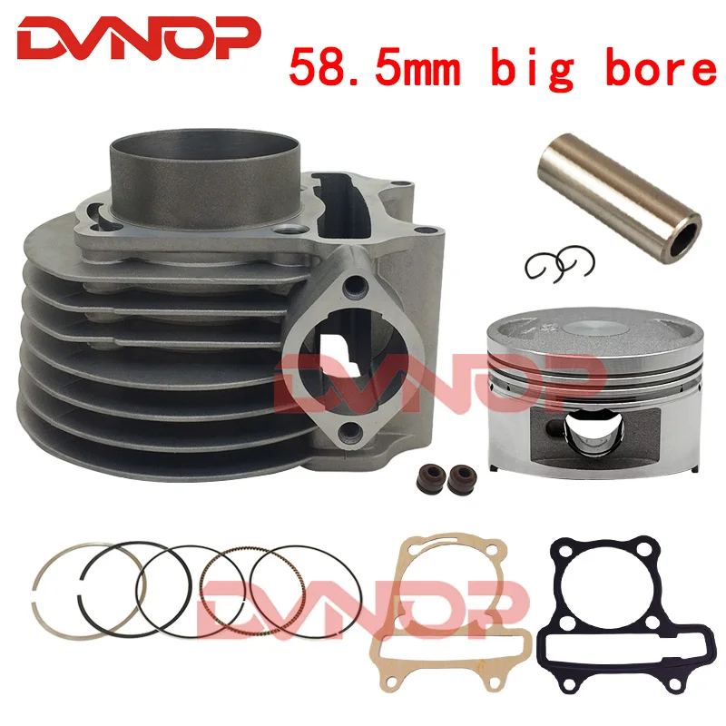 58.5mm  big bore Cylinder Piston Ring Set for Scooter ATV QUAD 152QMI 157QMJ 1P57QMJ GY6 125 GY6 150 TO 175CC DS150