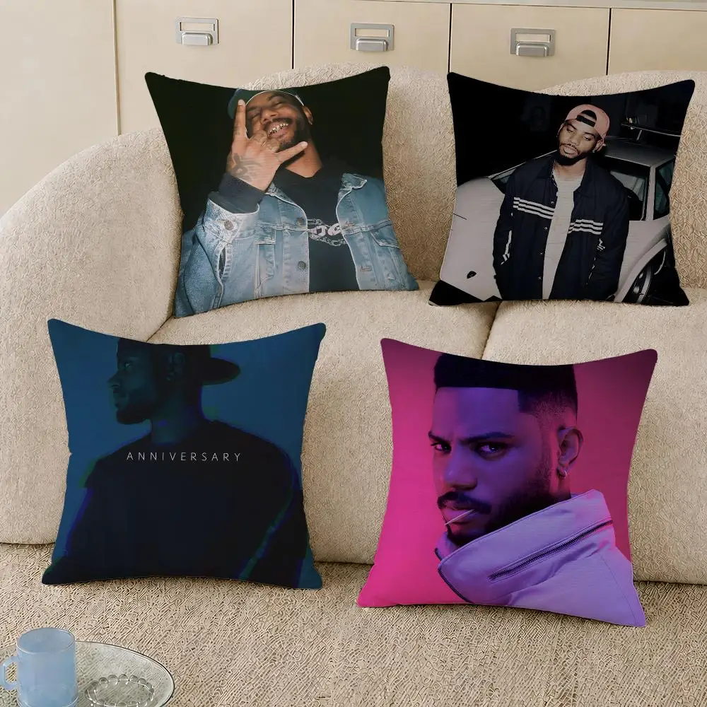 Singer Bryson Tiller Trapsoul Cushion Cover Decorative Pillowcase Soft Short Plush Cozy Durable Sofa Home Decor Items Gift
