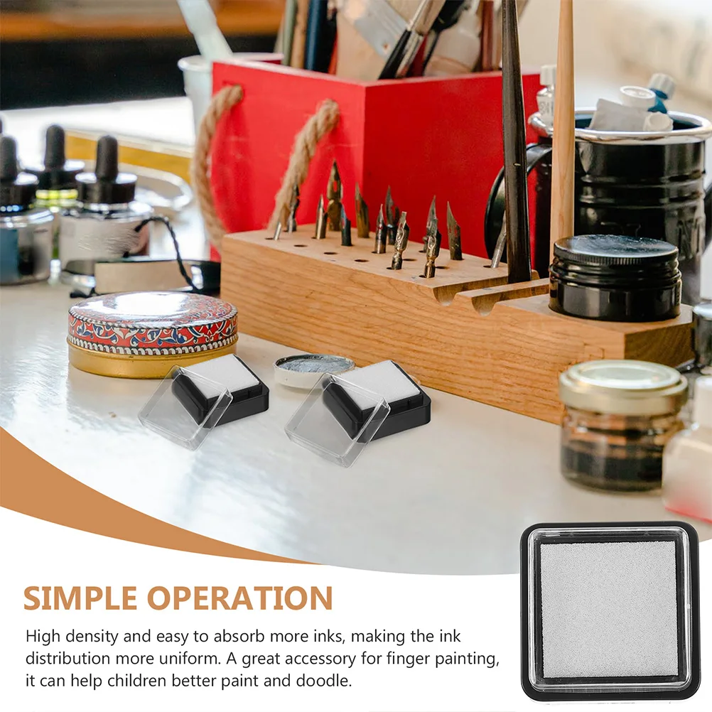 Almofada de tinta de lama para impressão diy, almofadas para impressão digital, pintura, selos artesanais em branco, scrapbook