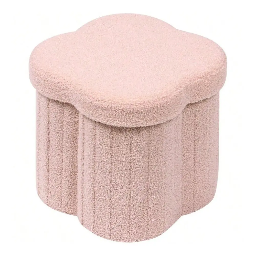

Storage Ottoman Cube Flowers Shaped Ottomans With Storage Foot Stool Footrest For Lving Room Boucle Ottoman Seat For Dorm Room