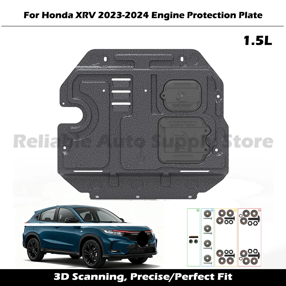 

High Quality Alloy Engine Guard Durable Underbody Protection Splash Proof Mud Flap Car Bottom Shield For Honda XRV 2023-2024