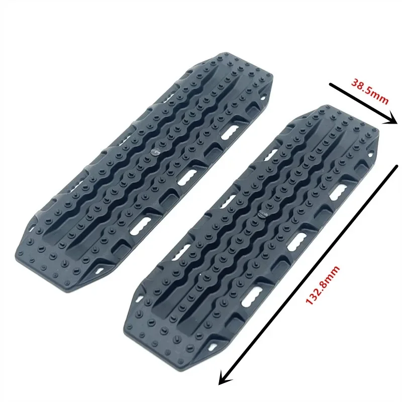 2pcs 132mm Simulation Sand Ladder Recovery Ramps Board Escape Board Decoration for 1/8 1/10 1/12 1/14 RC Car SCX10 TRX4 D90