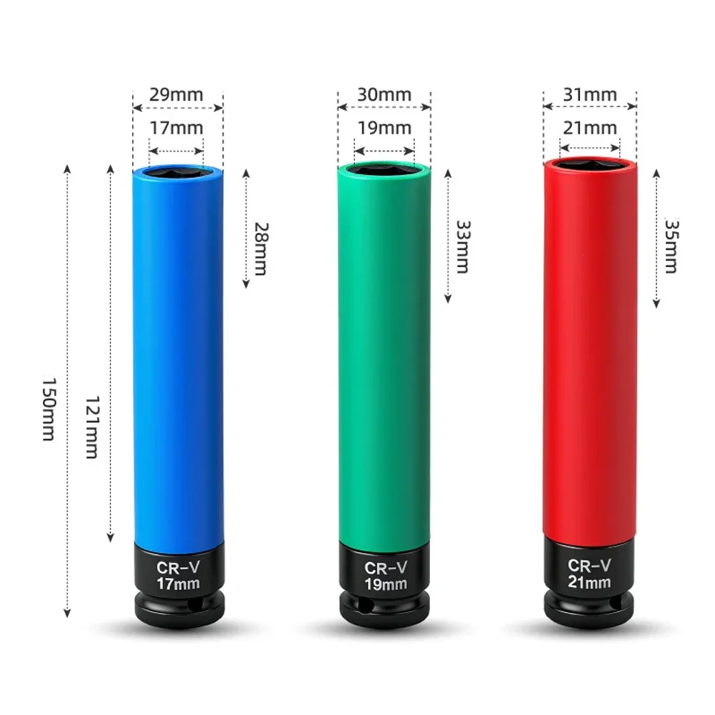 

Ключ для колесных гаек с защитными втулками, термообработанный, удлиненный, синий, для легковых автомобилей