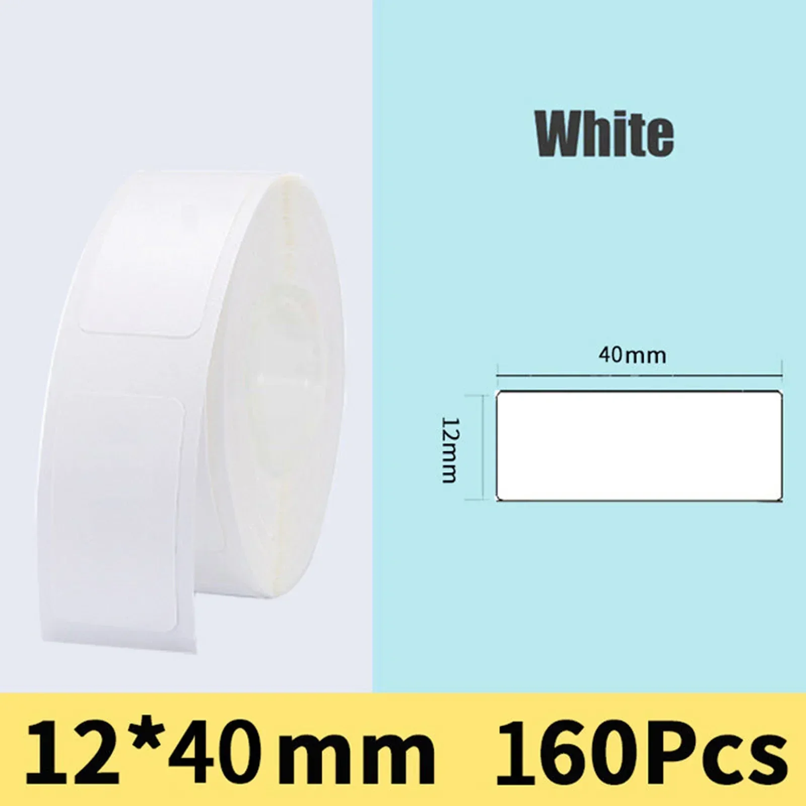 Thermal Labels Printer 12×22mm/12×40mm/15×50mm White Sticker Paper With Self-Adhesive For D11/D110 Label Maker