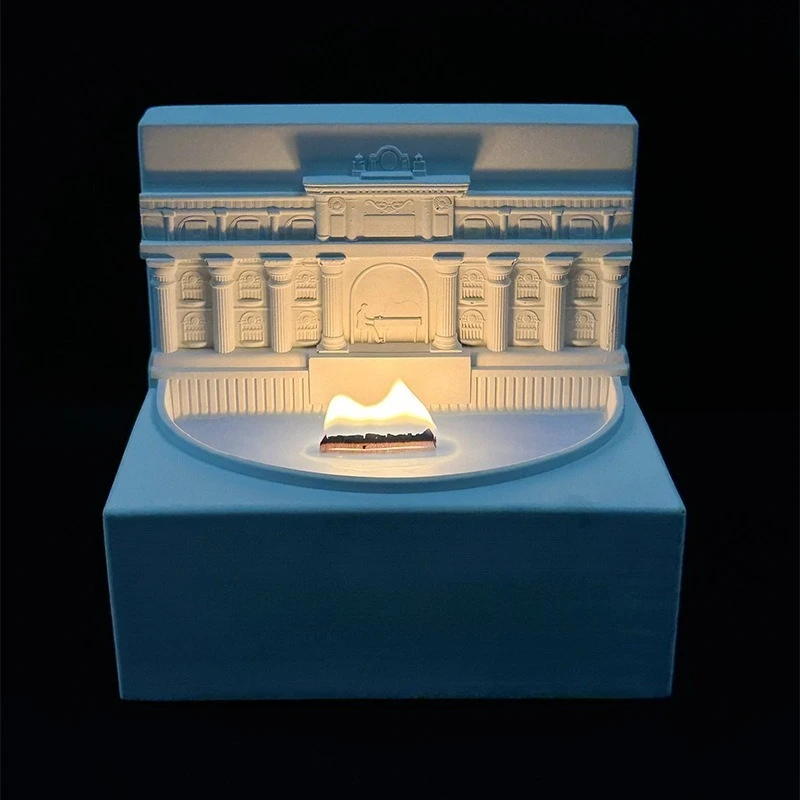 Scented Candles, Fragrance, Pool Reflection Piano Embossed Candles