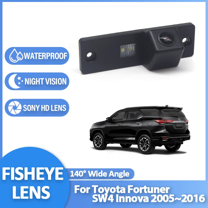 140 Degree 1080x720P HD Waterproof Special Vehicle Rear View Camera For Toyota Fortuner SW4 Innova 2005~2013 2014 2015 2016