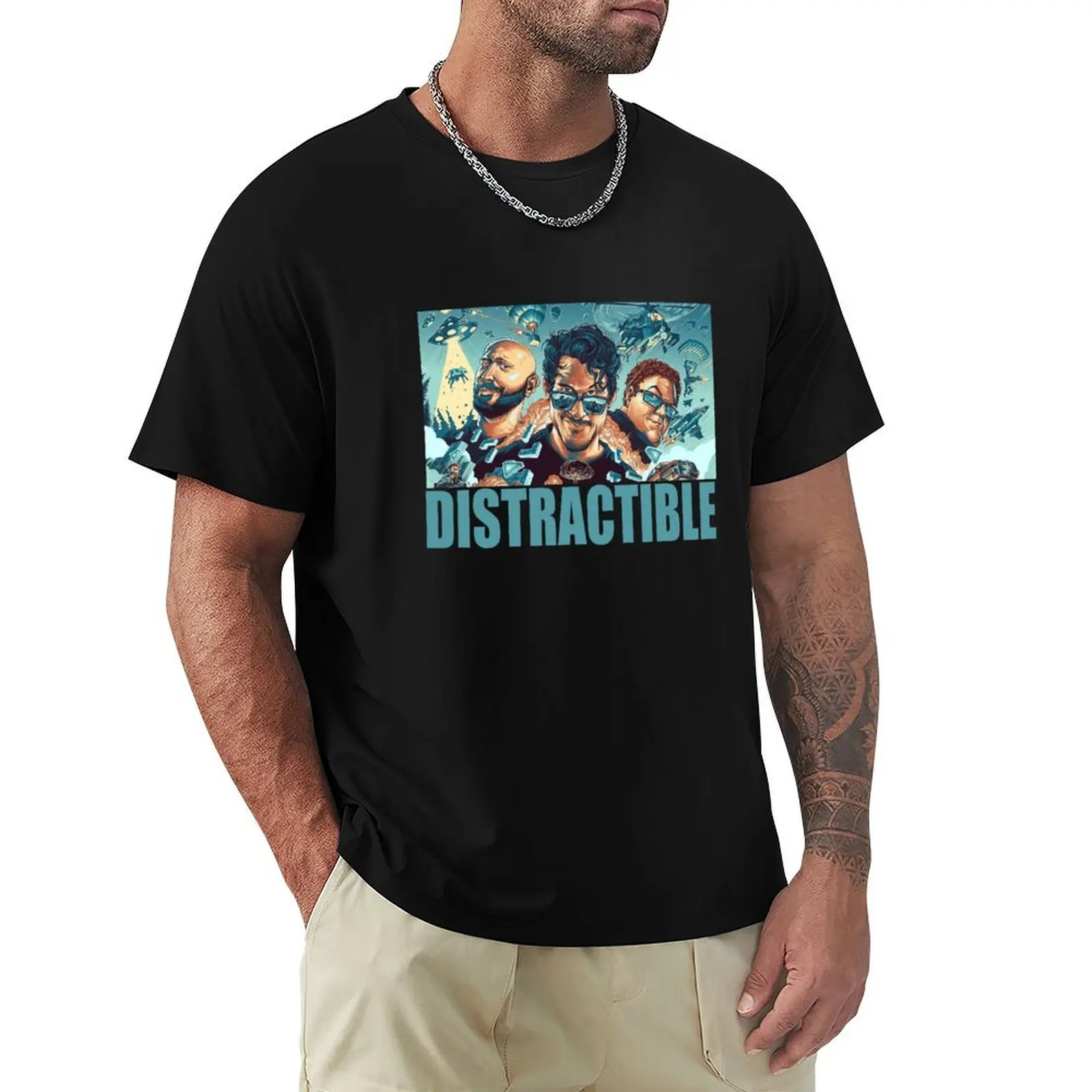 

distractible T-Shirt Casual Loose Daily Wear T-Shirt
