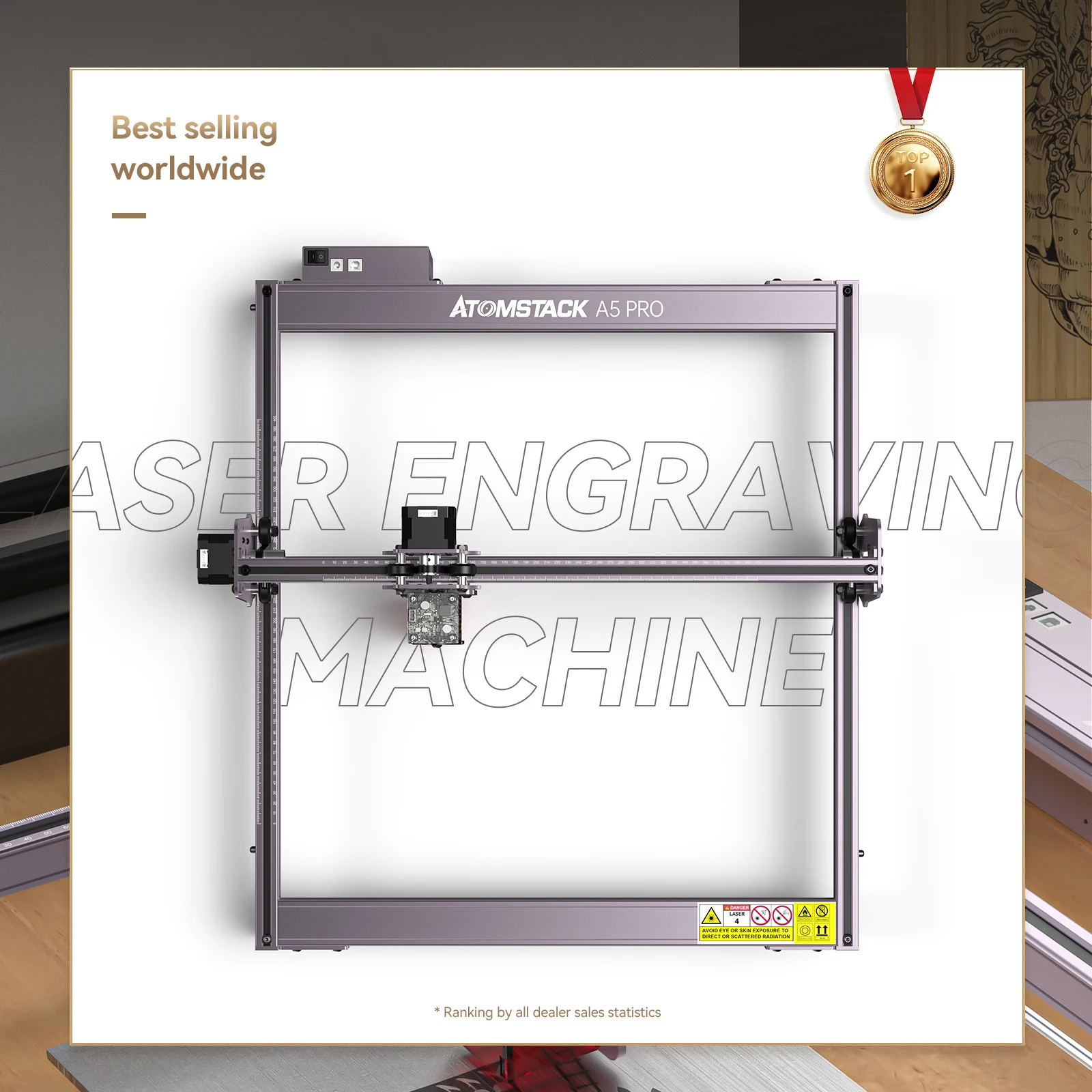 Oryginalny grawer laserowy AtomStack A5 Pro 40W CNC DIY grawerowanie ochrony oczu o stałej ostrości drewno akrylowa maszyna do cięcia laserowego