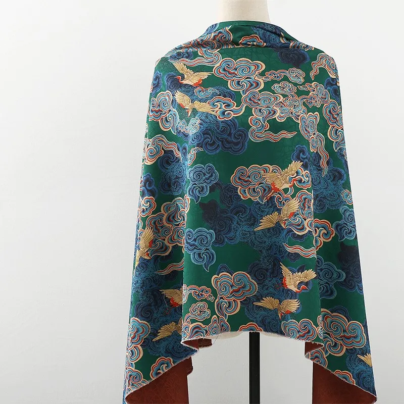 Tissu imprimé jacquard robuste pour cheongsam Hanfu et vêtements habillés de bon augure