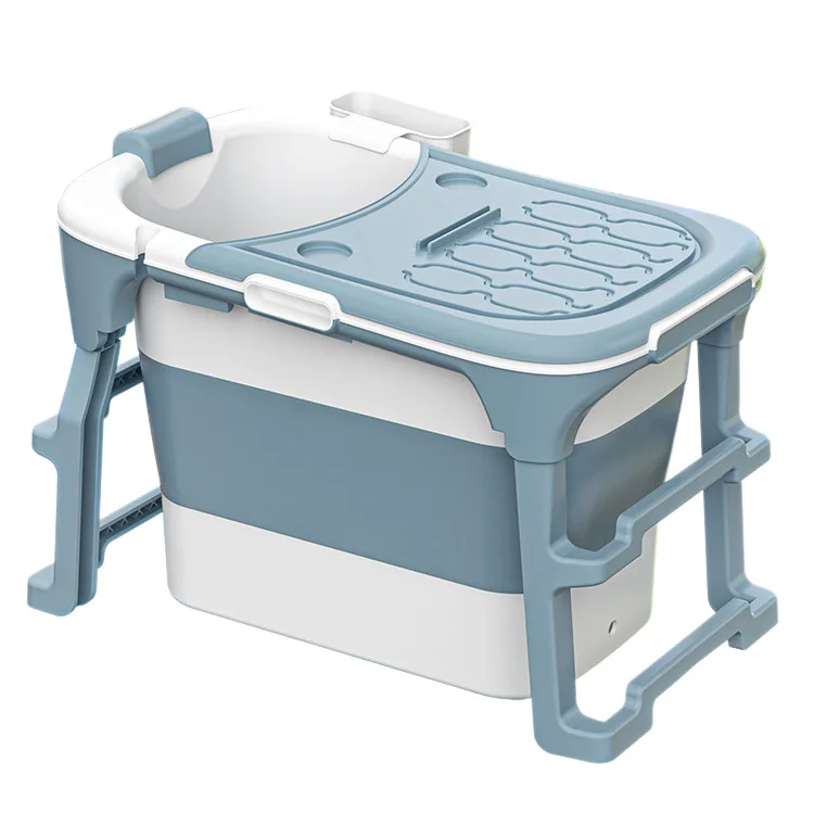 Adult foldable bathtub - thickened bathtub for home use, full body soaking, sweat bath, and bathing