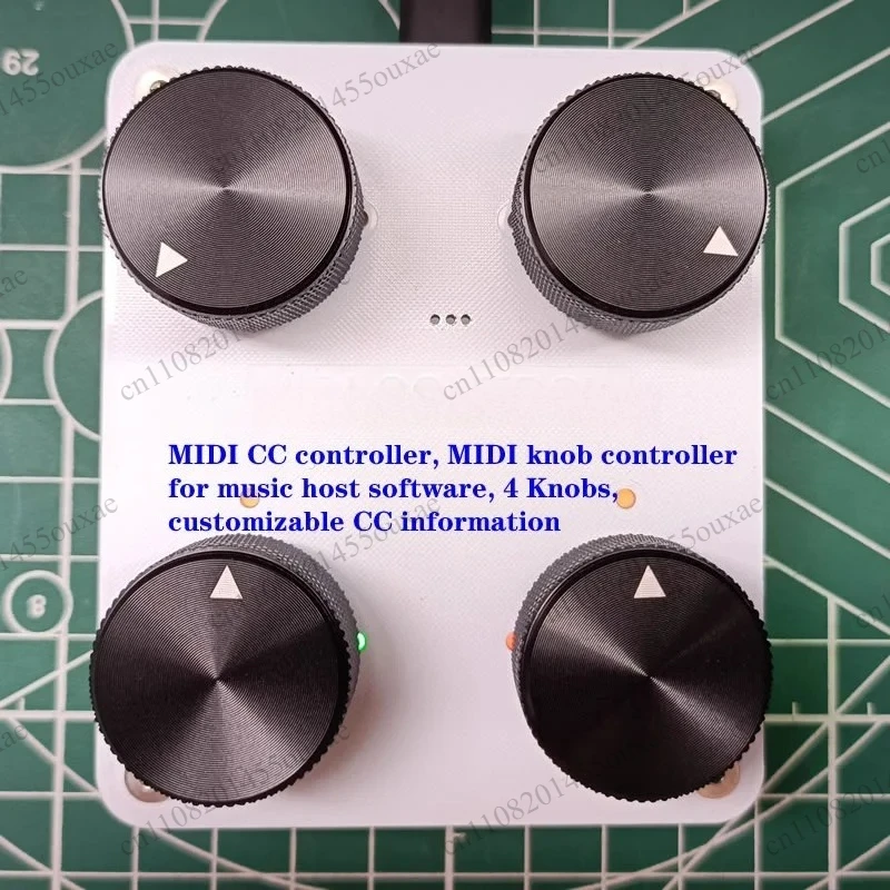 4 Knob MIDI CC Controller Programmable Custom CC Data Adjustment MIDI Knob Controller For Music Host Software Parameter Control