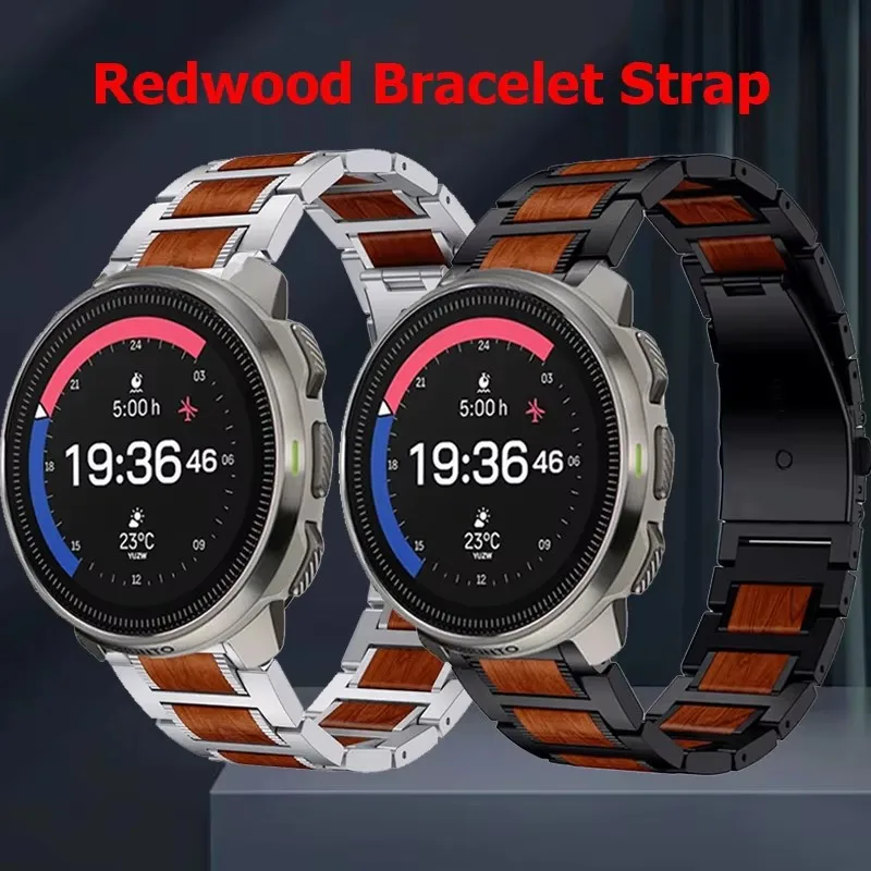 

Redwood Metal 22mm Strap For SUUNTO 9 PEAK Pro DLC/5 PEAK Wristband For SUUNTO RACE S/OCEAN/VERTICA Smart bracelet Correa