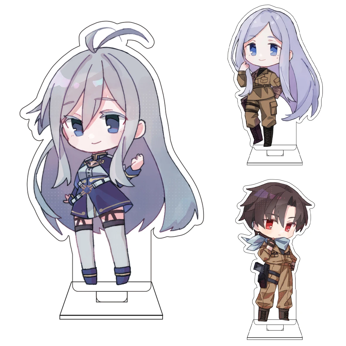 10CM Anime 86eightysix Cosplay Niedliche Acryl-Figur Standplatte Shinei Nouzen Vladilena·Milize Ornamente Geschenke