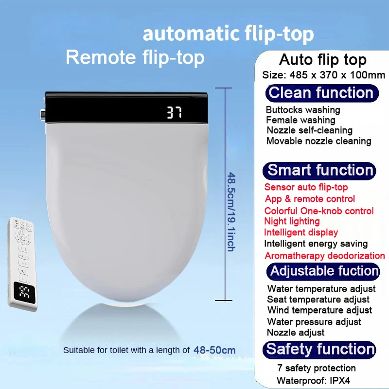 Automatic Opening Toilet Seat Cuvette Japonaise Tapa WC Japones Digital WC Auto Flip Bidet Janpanese Toilets Seat Smart Toilet