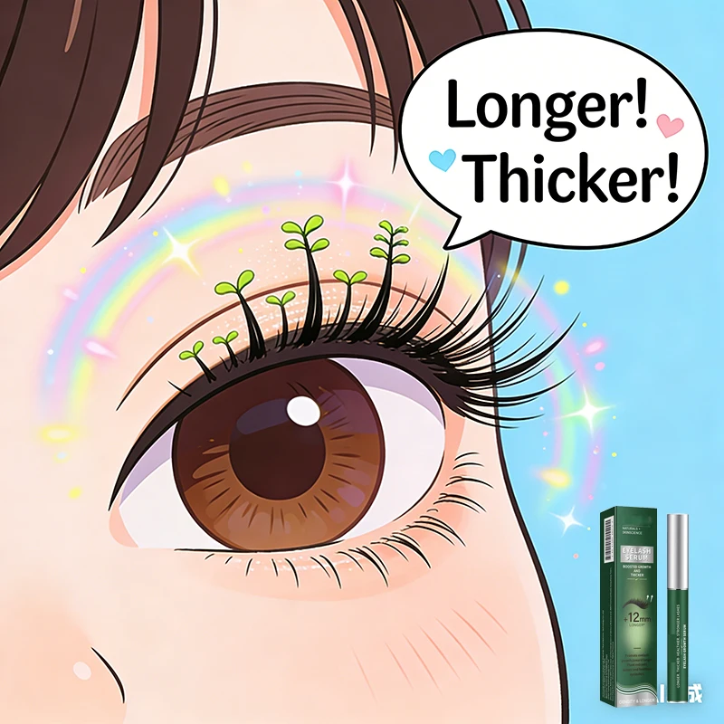 Suero de crecimiento rápido para pestañas, 7 días, cejas más largas y gruesas, levantamiento de pestañas, pestañas gruesas, potenciador de pestañas naturales, nuevo