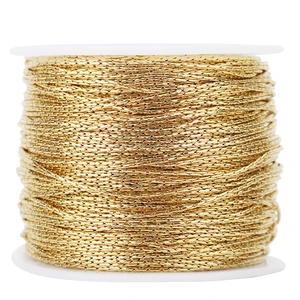 Aço inoxidável Cabo de Ouro Fino Cadeia, Corrente de Cobra para Colar DIY, Brincos, Jóias Fazendo Suprimentos, A Granel, 2 m, 0.5mm, 1mm 10 principais vendas colar de ouro 1mm - №5