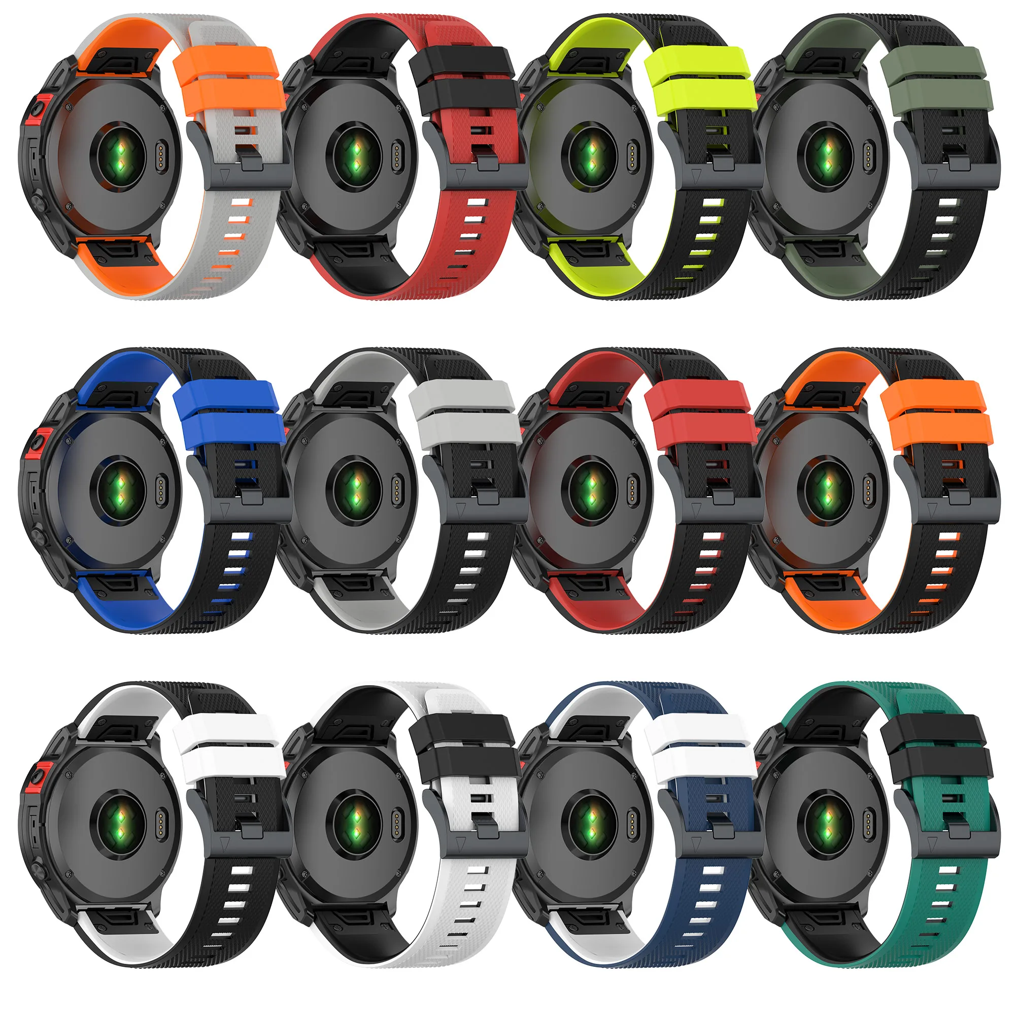 22mm 26mm Silikon Schnell verschluss band für Garmin Fenix8 51mm 47mm 7x6x5xplus Abstieg mk2 mk2i Enduro Instinkt 2s Tactix Delta