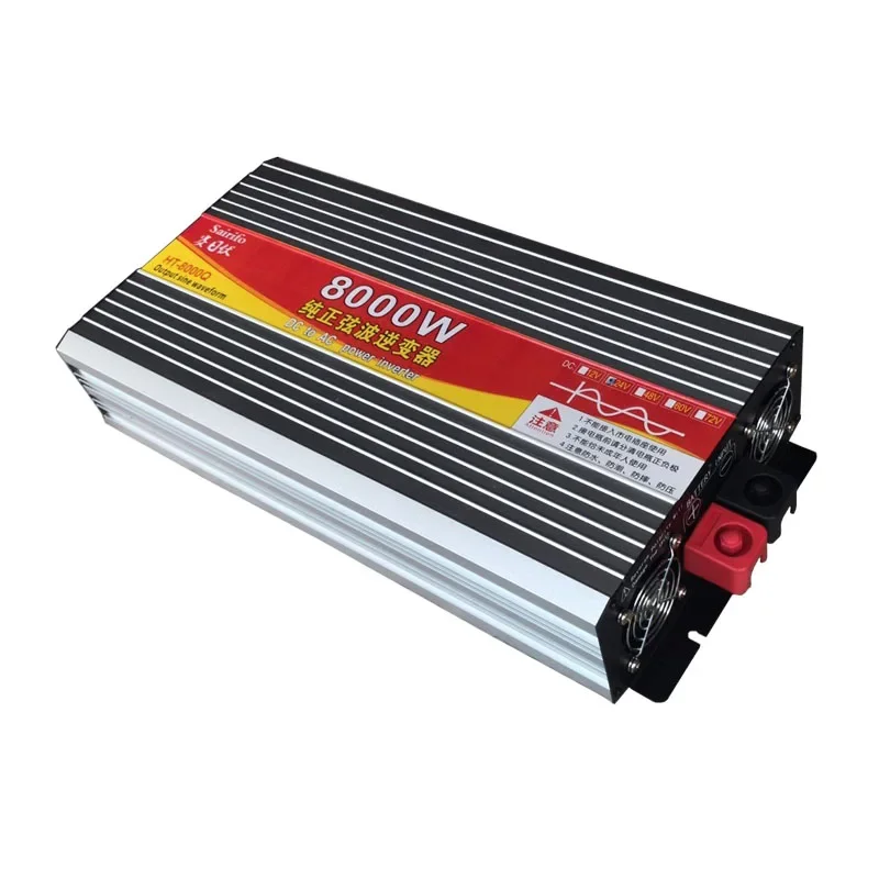 Intelligent inverter 12v24V48V to 220v transformer Car 2kw Household 6000W8 kW