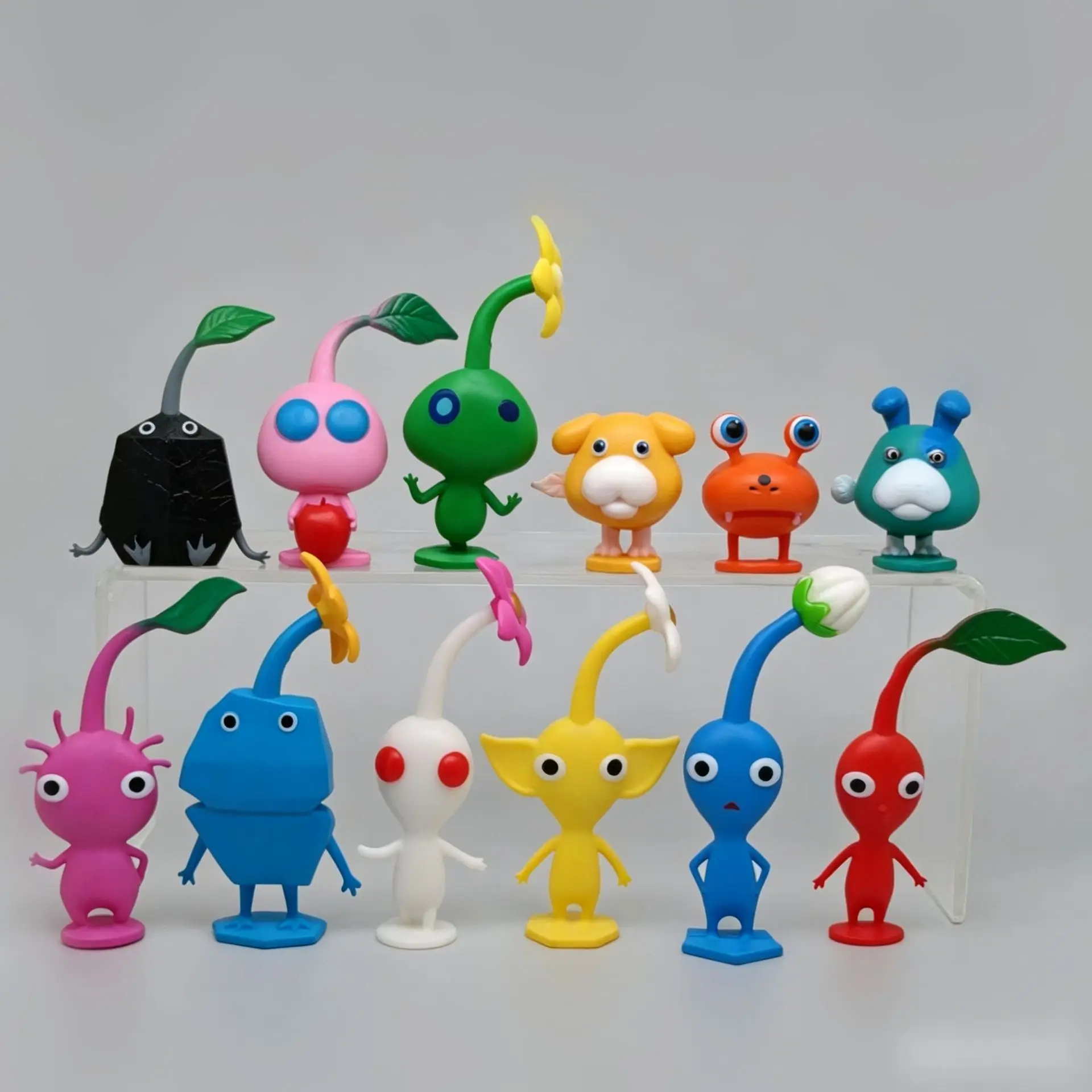 6/12Pcs/Set Game Anime PIKMIN Figure Captain Olimar PIKMIN Action Figure PVC Collection Model Doll Toys for  Gifts