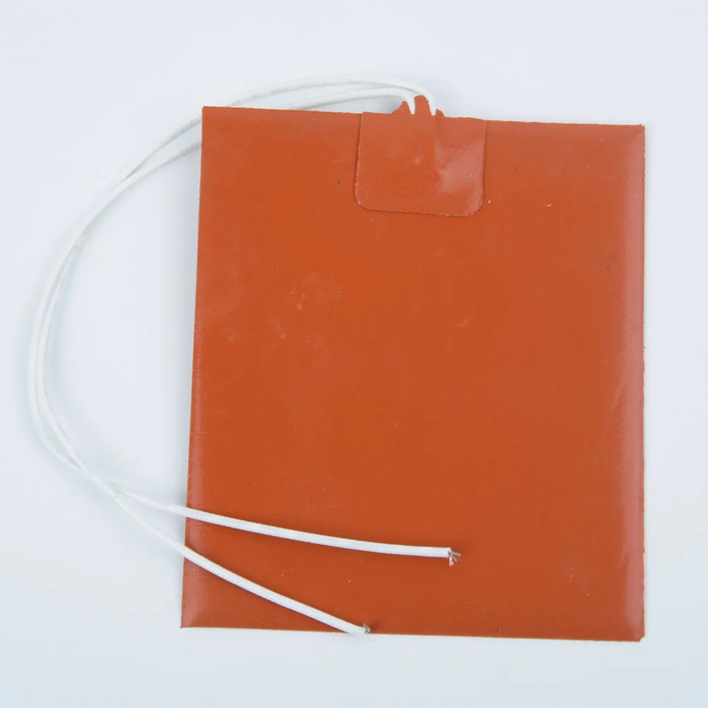 12W/12V 100x120MM Replacement Soft Silicone Rubber Heater Pad Wiring Thermistor Heated Bed Electric Warming Products