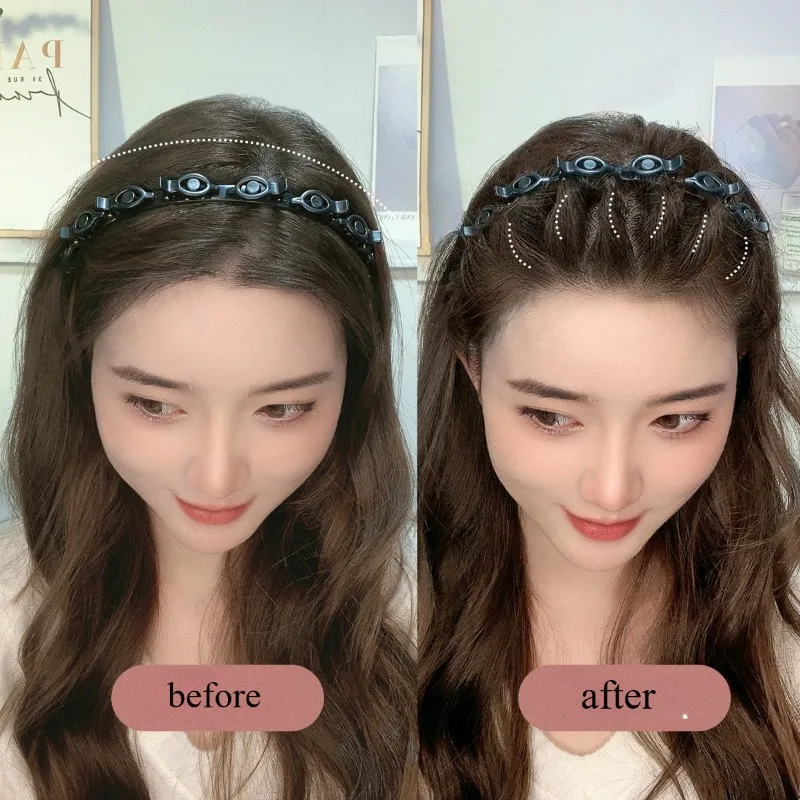 متعدد الطبقات مشبك شعر مجوف حزم هيرباند إكسسوارات الشعر العصرية تثبيت سريع ويب مشبك شعر أحمر نمط المشاهير