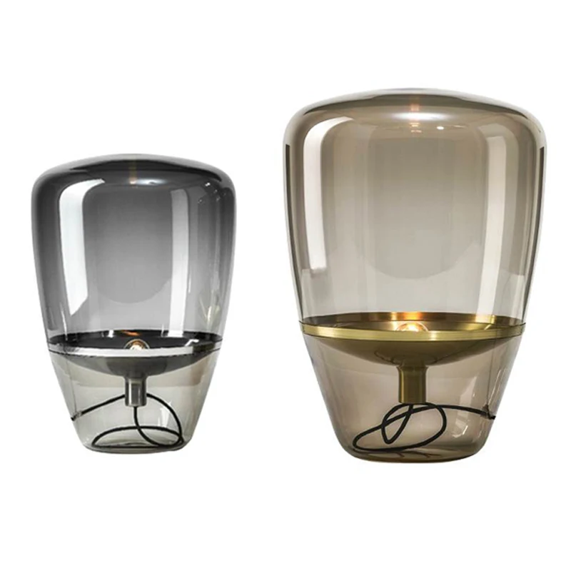 

Nordic Designer Glass LED Table Lamp Modern Minimalist Desk Light Office Bedroom Bedside Living Room Home Decoration Luminaires