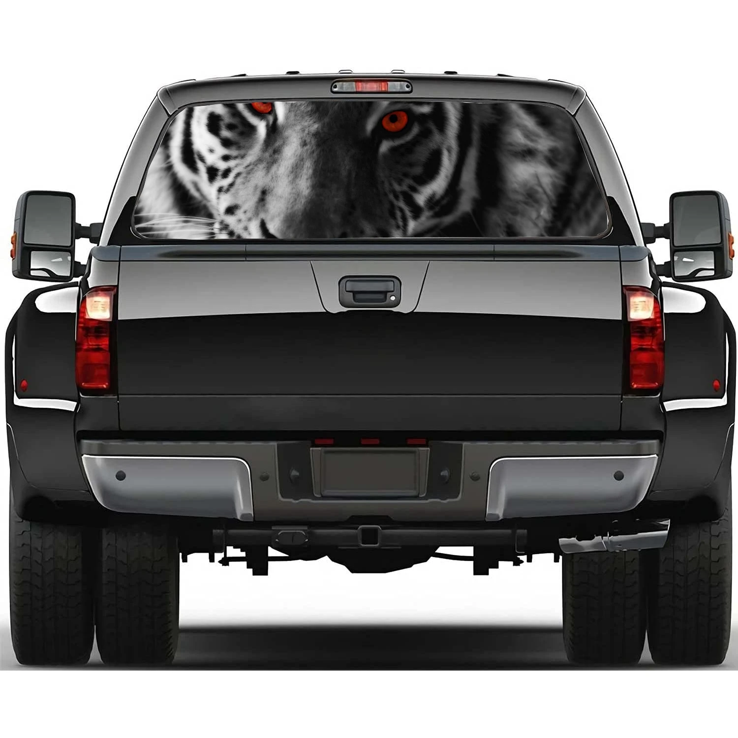 tiger animal Car Window Sticker Vinyl Translucent Decoration Truck Self-Adhesive Paint Film Car Decal Sticker