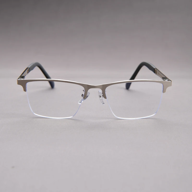 2025 neue Metall Halbrahmen Anti Blau Licht Presbyopie Brille Business Leichte Lesen Presbyopie Brille – Detail 7