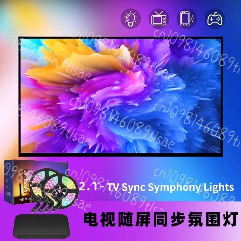 �y�Z�[�����zLytmi NEO HDMI �V���N�{�b�N�X - 91-120 �C���` TV �o�b�N���C�g�AAlexa/Google �R���g���[���A�Q�[�~���O PC LED