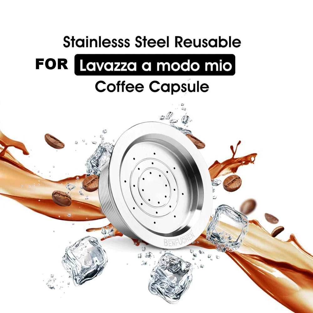 ICafilas-cápsula de café reutilizable, cesta de filtro Refilable para Lavazza a modo mio, LAVAZZA A MODO MIO JOLIE